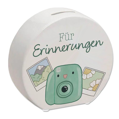 Kamera spardose mit spruch - kamera,
