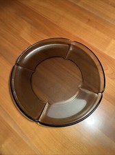 Servierplatte, Rosenthal Form ohne Namen, Rauchglas, Durchmesser 28 cm