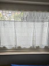 gardine weiß Katzenmotiv für Fenster 120x80cm