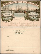 Litho AK Holtenau-Kiel Holtenå Festplatz Nord-Ost-See Kanal MB 1911