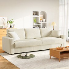 Cordsofa mit 2 Kissen 3 Sitzer