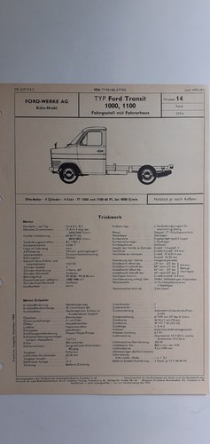 Ford transit 1000 - ford, 1100