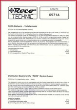 Roco - Beschreibung für Verteilermodul 0971 A - Anschlußverteiler - Original