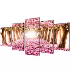 Leinwand Bild Kunstdruck Wandbild Bilder Set Wandbilder Natur Wald Home Deko