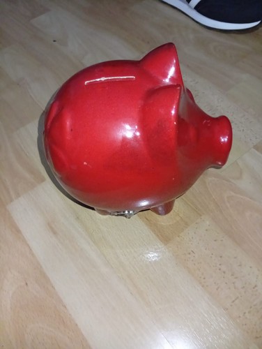 Sparschwein rot kaum - sparschwein,,