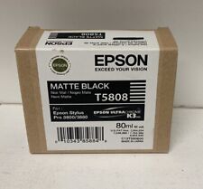 Original Epson Patrone T5808 C13T580800  Matte Black Epson Sylus Pro 3800 3880