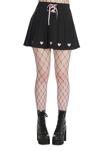 Damen minirock schwarz - schwarz, punk