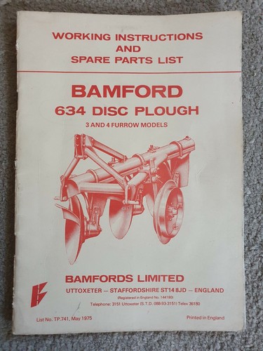 Bamford 634 scheibenpflug - bamford,