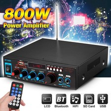 800W Digital Bluetooth Verstärker Audio HiFi Stereo Amplifier Vollverstärker FM.