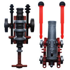 Playmobil Kanone Geschütz mit Geschossen Festung Piratenschiff Ritter Burg 