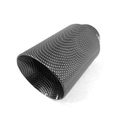 Auspuffblende Carbon Edelstahl
