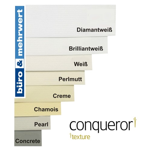 Conqueror gerippt weiß 500 - gerippt,