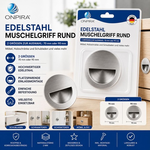 Edelstahl möbelgriff - edelstahl,