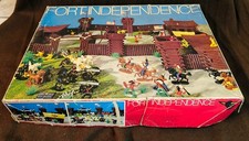 BIG Fort Independence Cowboys und Indianer Western mit Planwagen im Karton USA