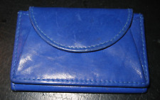 leder portemonnaie klein blau Damen