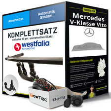 Anhängerkupplung WESTFALIA abnehmbar für MERCEDES V-Klasse Vito +ESatz AHK