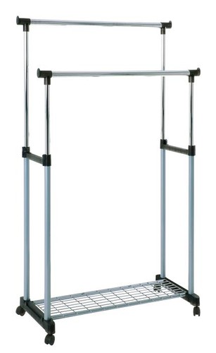 172110 rollgarderobe grau - rollgarderobe,