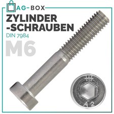 Zylinderschrauben niedrig M6