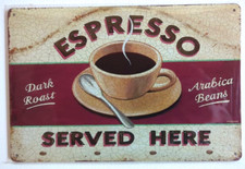 Blechschild Kaffee Espresso