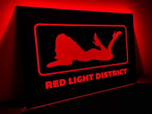 Red light lkw shild - red, led