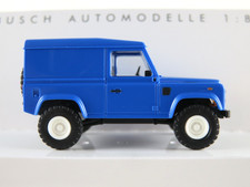 Busch 54350 Land Rover Defender 90 Kasten (1983) in blau 1:87/H0 NEU/OVP