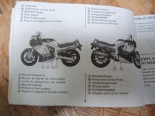 Bedienungsanleitung Fahrerhanduch Suzuki GSXR 1100 Knicker 1986