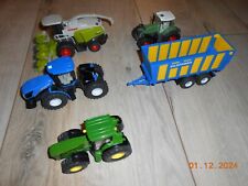 Siku Konvolut-3 Traktoren+1 Anhänger+1 Maishäcksler-Maßstab 1:50