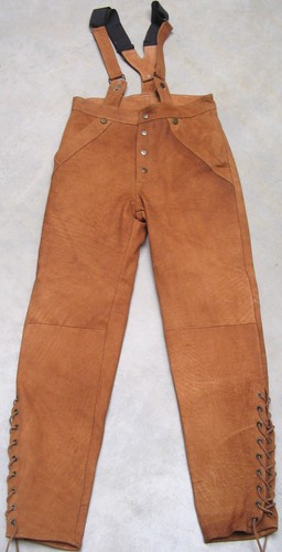 Motorrad trägerhose hellbraun - trägerhose,