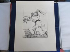 Druck Bleistift-Zeichnung von