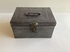 Metallkasette Zinn Deckeldose Geldkasette Militär Verbandskasten ca.40iger Jahre