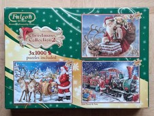 Falcon Puzzle - Christmas Collection 2, 3 x 1000 Teile