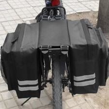 Doppel Fahrradtasche Satteltasche Gepäckträger wetterfest Transporttasche MTB DE