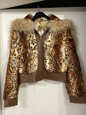 Damen Echtfelljacke mit Leder