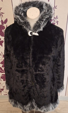 Damen Kunst Pelz Mantel 46/48
