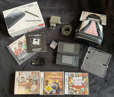 Nintendo DS Lite USG-001 Konsole Schwarz mit Zubehör Spiele usw