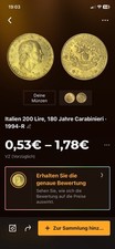 Münze Italien 200 Lire, 180