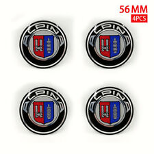 4x 56mm Für BMW Alpina Logo Auto Felgendeckel Radnabenkappen Emblem Aufkleber