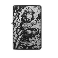 Feuerwehrfrau Feuerzeug  Freu