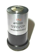 Planachromat  40/ 0,65 160/ 0,17 Pol Zeiss Jena, RMS Gewinde Mikroskop-Objektiv
