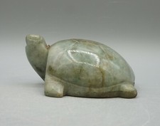 JADE SCHILDKRÖTE groß und wunderschön Edelstein-Tier  a3