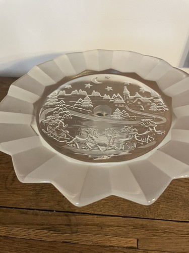 Weihnachten glasteller mit - glasteller,