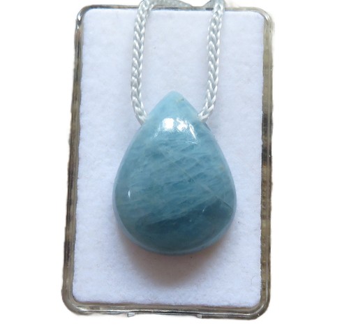 Aquamarin cabochon anhänger - cabochon,