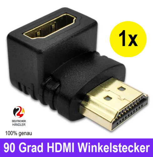 Hdmi winkeladapter - winkeladapter, 90°