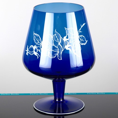 Xxl cognacglas vase - vase, blau