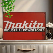 Blechschild Makita Power Tools Vintage Retro Werbeschild TEL1347
