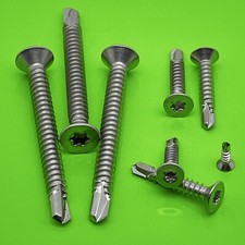 BOHRSCHRAUBEN EDELSTAHL A2 V2A DIN 7504 O SENKKOPF BLECHSCHRAUBEN BOHRSPITZE TX