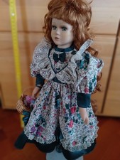 Puppe, weiblich, junge Frau, Mädchen, Sammlerpuppe, Künstlerpuppe, Locken, Kleid