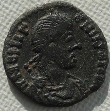 Antike römische Bronzemünze