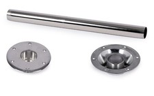 Tischfuß 70cm Stahl verchromt