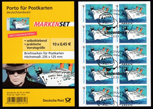 Bund folienblatt gest 10 x - 10,